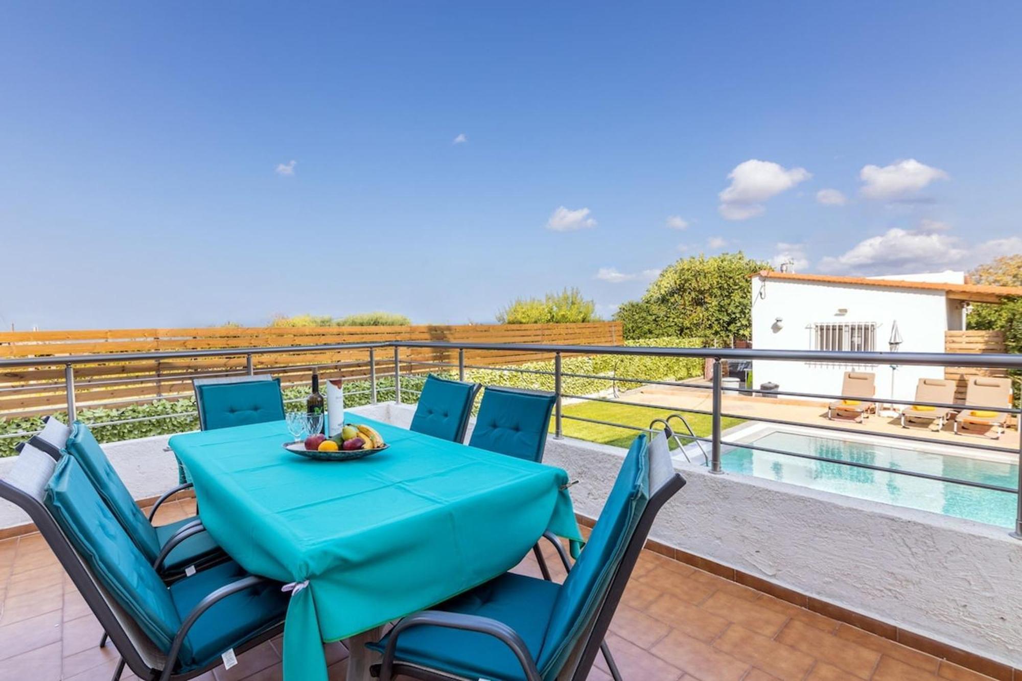 Amazing Villa Chrysanthi With Private Pool In Heraklion Epano Vathia Exterior foto