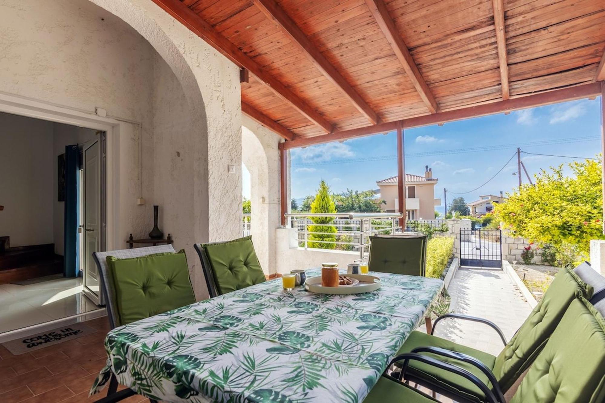 Amazing Villa Chrysanthi With Private Pool In Heraklion Epano Vathia Exterior foto