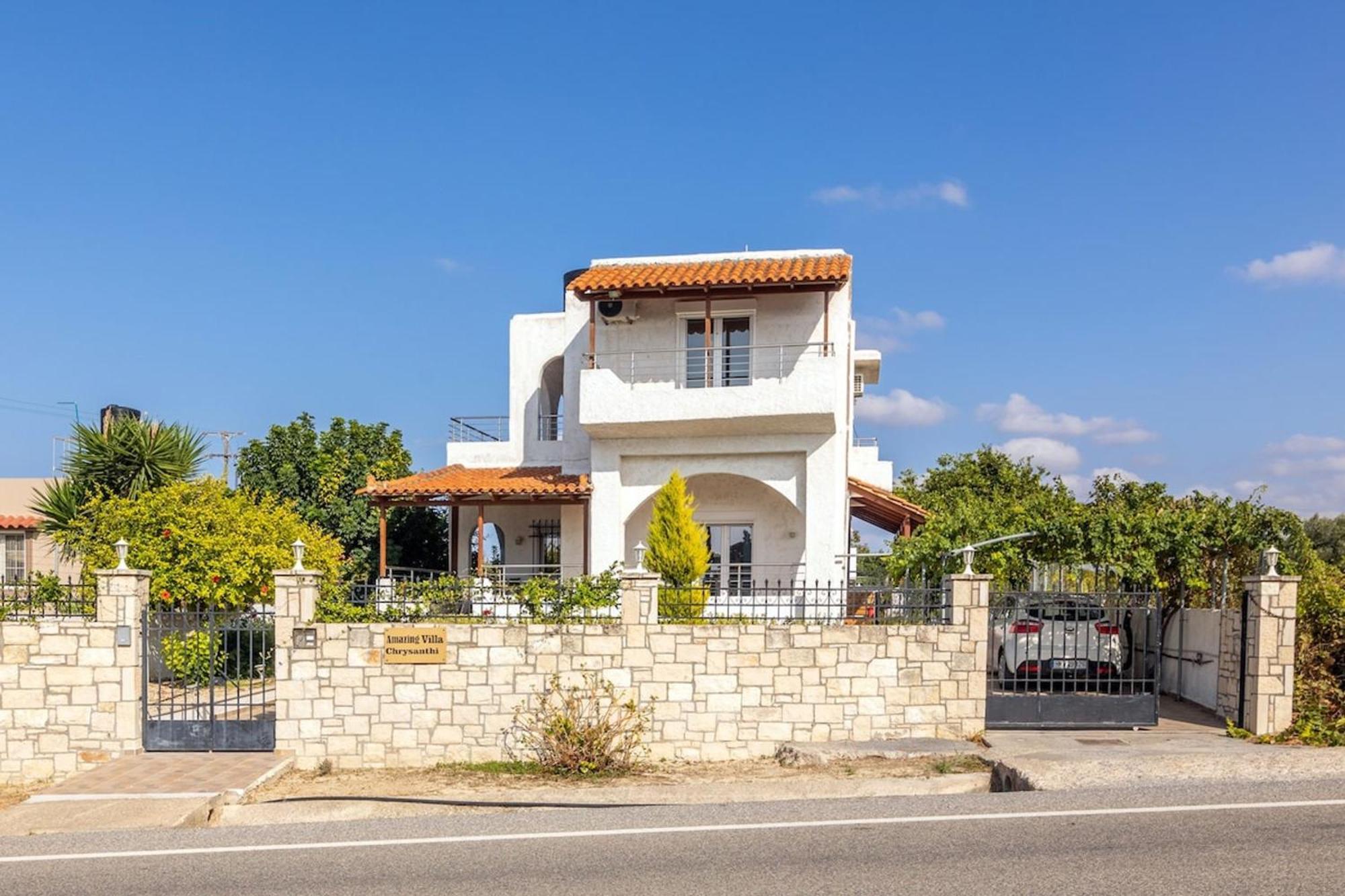 Amazing Villa Chrysanthi With Private Pool In Heraklion Epano Vathia Exterior foto